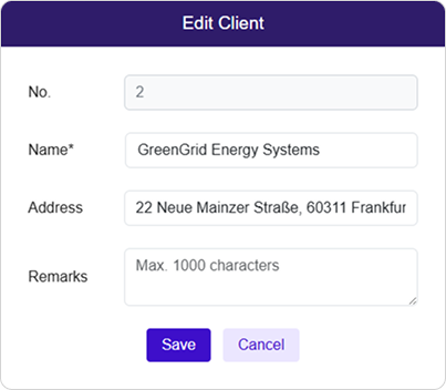 Editing Client