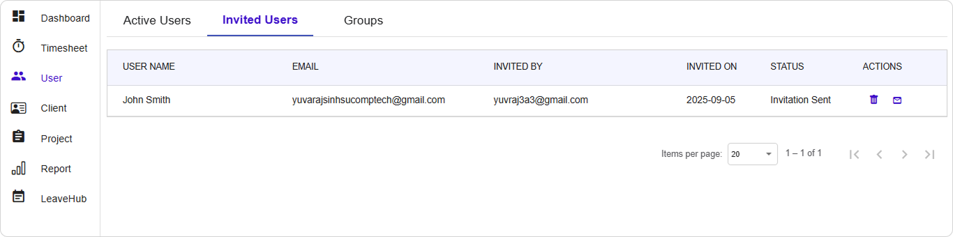 Add User Dialog